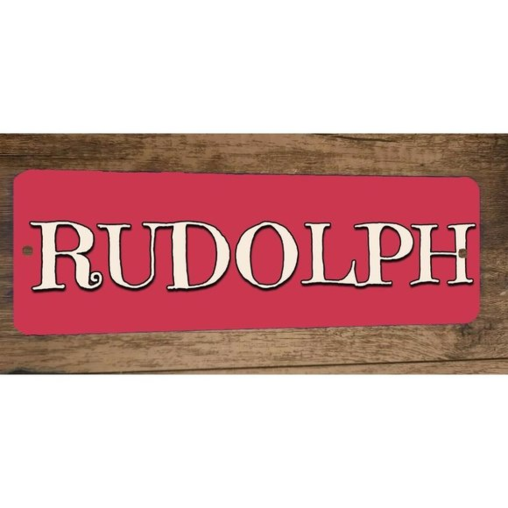 Rudolph Red Nosed Reindeer Christmas Xmas‎ 4x12 Metal Wall Sign Poster